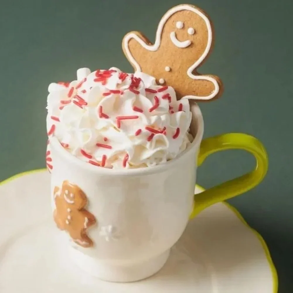 NWT Anthropologie Holifaye Stoneware Mug Christmas